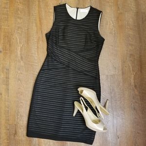 Calvin Klein Little Black Bandage Dress, Sz 6, EUC